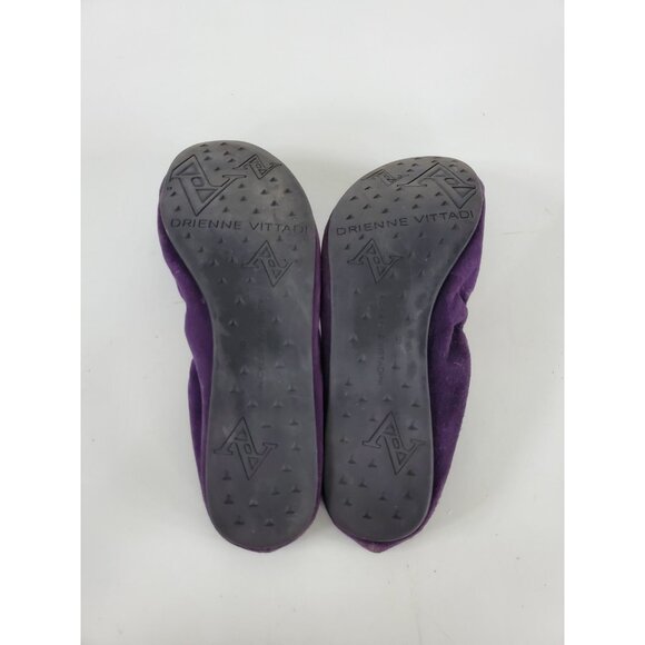 Adrienne Vittadini VELMA Slip on Ballet Flats Purple Suede Leather 9 - Picture 10 of 10